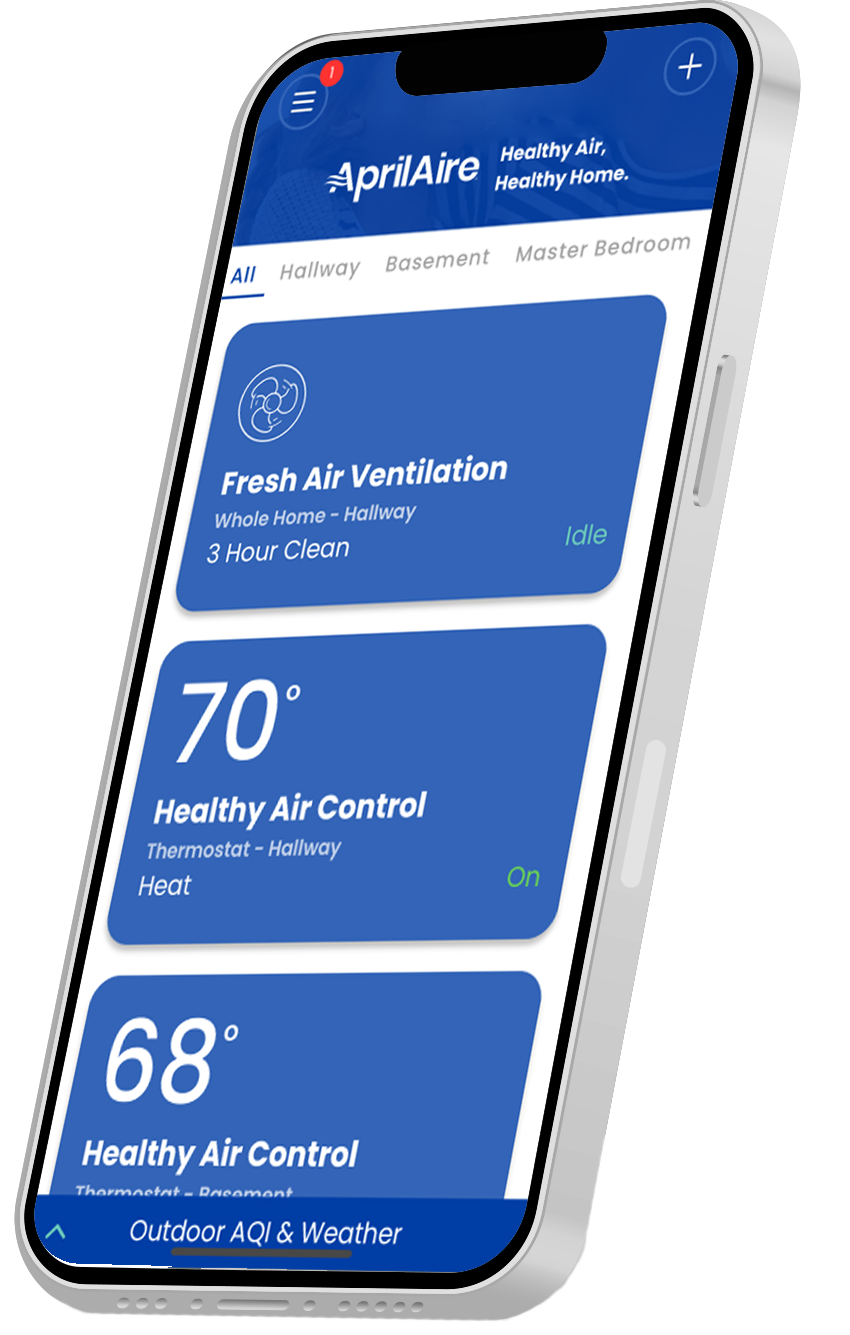 AprilAire App on IPhone